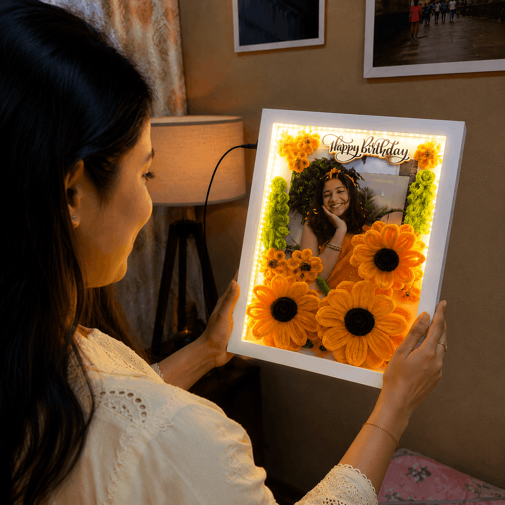 Beautiful Floral Frame For Birthday
